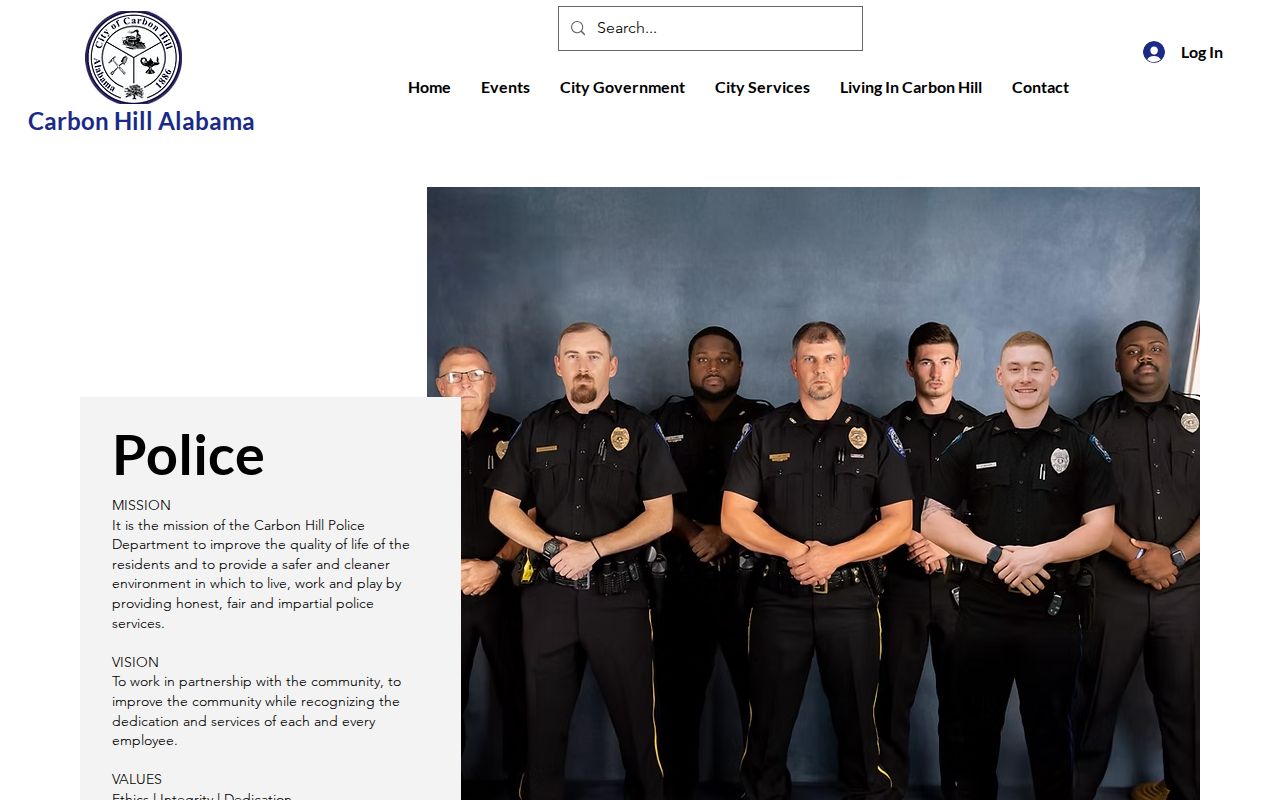 Official Carbon Hill Police Department page